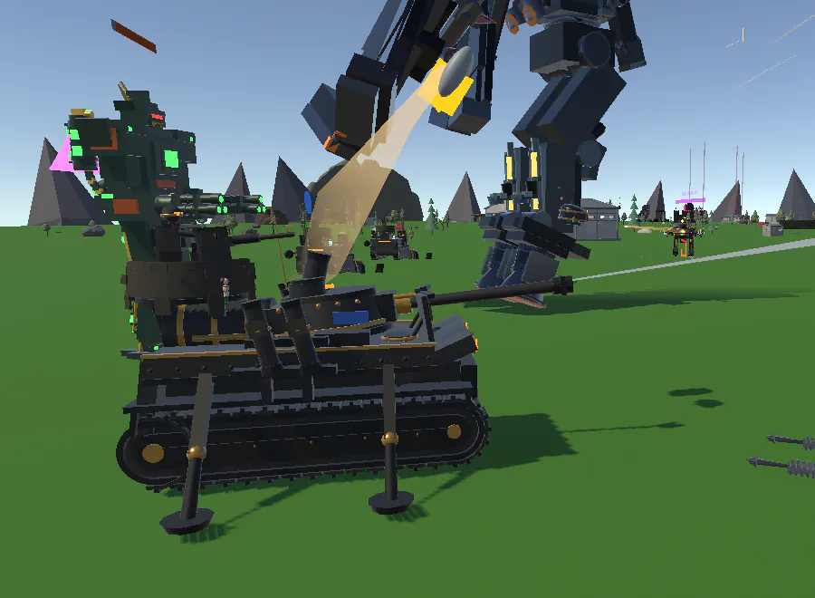 In-engine frame: the Robo Tank firing